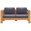 vidaXL Patio Sofa Bench with Cushions 55.1
