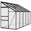 vidaXL Greenhouse Anthracite Aluminum Conservatory Plant House Multi Sizes-16