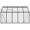 vidaXL Greenhouse Anthracite Aluminum Conservatory Plant House Multi Sizes-35