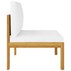vidaXL 10 Piece Patio Lounge Set with Cushions Cream Solid Acacia Wood-9