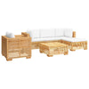 vidaXL 6 Piece Patio Lounge Set with Cushions Solid Wood Teak-1