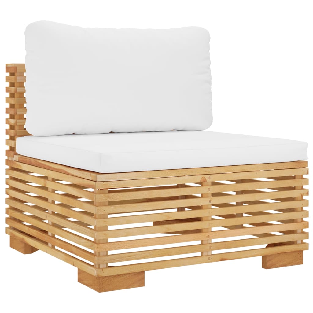 vidaXL 6 Piece Patio Lounge Set with Cushions Solid Wood Teak-2