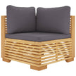 vidaXL 7 Piece Patio Lounge Set with Cushions Solid Wood Teak-3