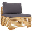 vidaXL 8 Piece Patio Lounge Set with Cushions Solid Wood Teak-2