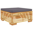 vidaXL 8 Piece Patio Lounge Set with Cushions Solid Wood Teak-4