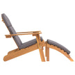 vidaXL Adirondack Patio Chair with Footrest Solid Wood Acacia-2